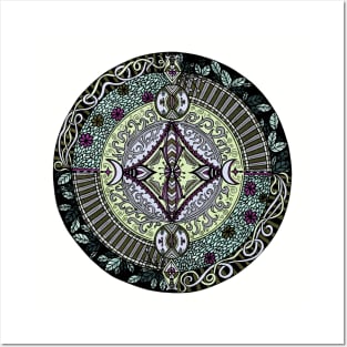 Moon Mandala Posters and Art